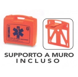 valigetta in polipropilene con supporto a muro